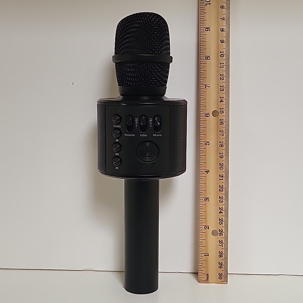 Core Innovations Wireless Bluetooth Karaoke Microphone w/ Speakers KRMC101BL