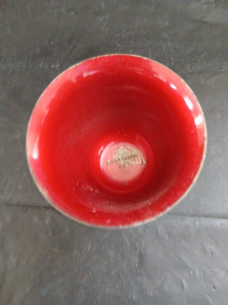 Reed & Barton Red & Green Silver Plated Double Jigger