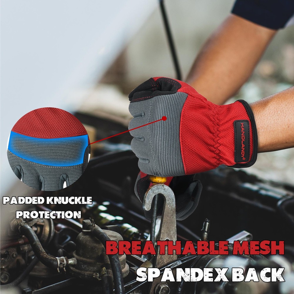 HANDLANDY Utility Mechanic Working Gloves