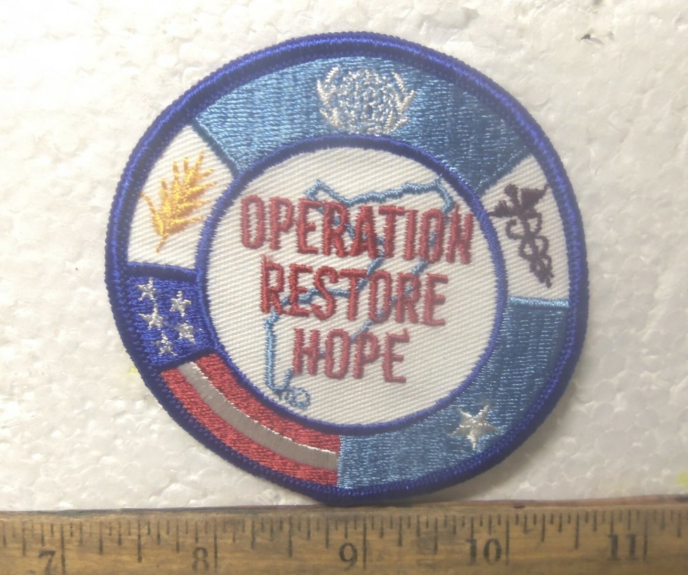 Operation Restore Hope Embroidered Patch