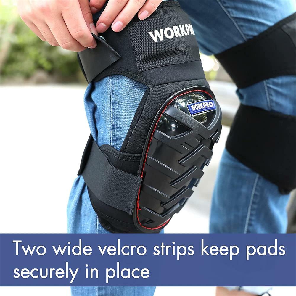 WORKPRO Gel Knee Pads with Anti-Slip Straps Professional Knee pads for Work USA
