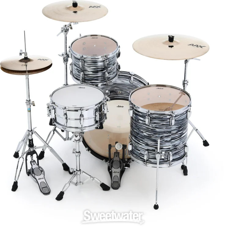 Ludwig Classic Maple Fab 3-piece Shell Pack - Black Oyster