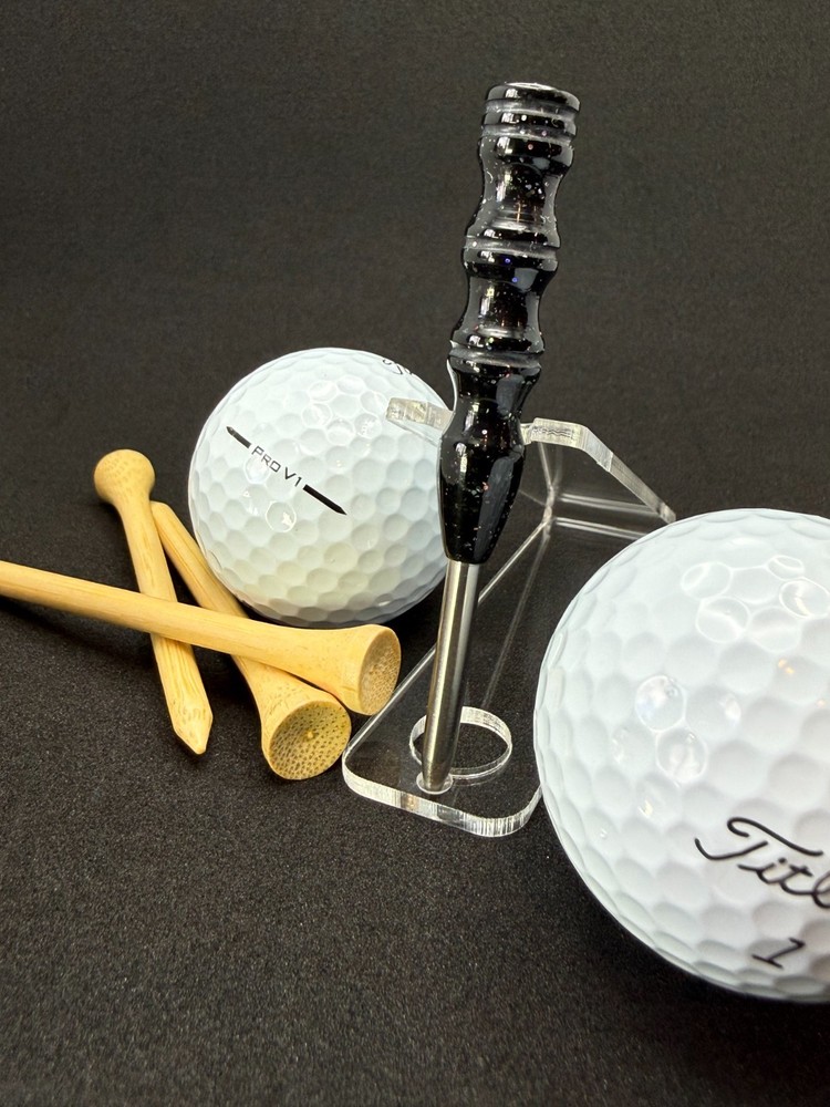 Single prong titanium divot tool - Night Golf (Slim)