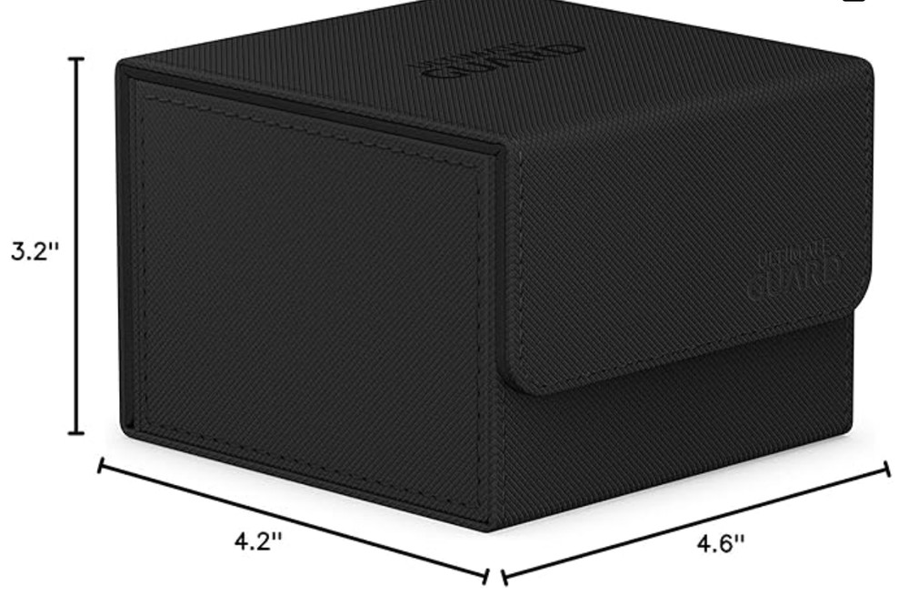 Ultimate Guard Sidewinder 133 Black Xenoskin Deck Box