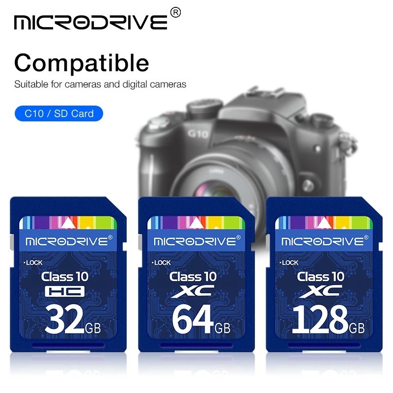 SD Card Class 10 High Speed Memory Card for Camera HD Video