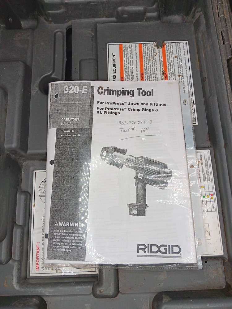 Ridgid 14.4 Volt 320-E Crimp Tool AS-IS *Read Description*
