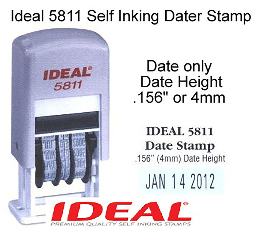 Ideal 5811 Replacement Ink Pad Black Ink