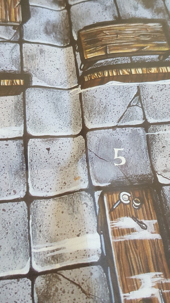 POSTER MAP FOR QUEST FOR THE SILVER SWORD MODULE DUNGEONS & DRAGONS TSR