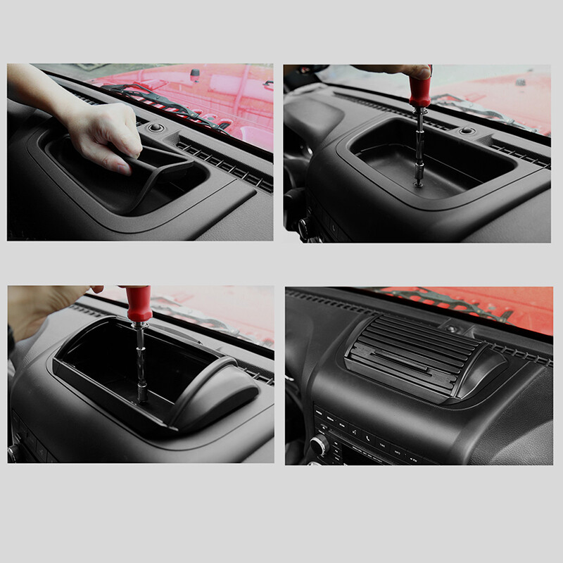 Console Dash Board Storage Box Holder For Jeep Wrangler Unlimited JK 2012-2017