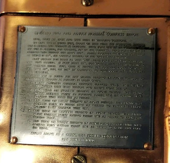 John E. Hand & Sons Co. Copper Ship Compass Model 24721