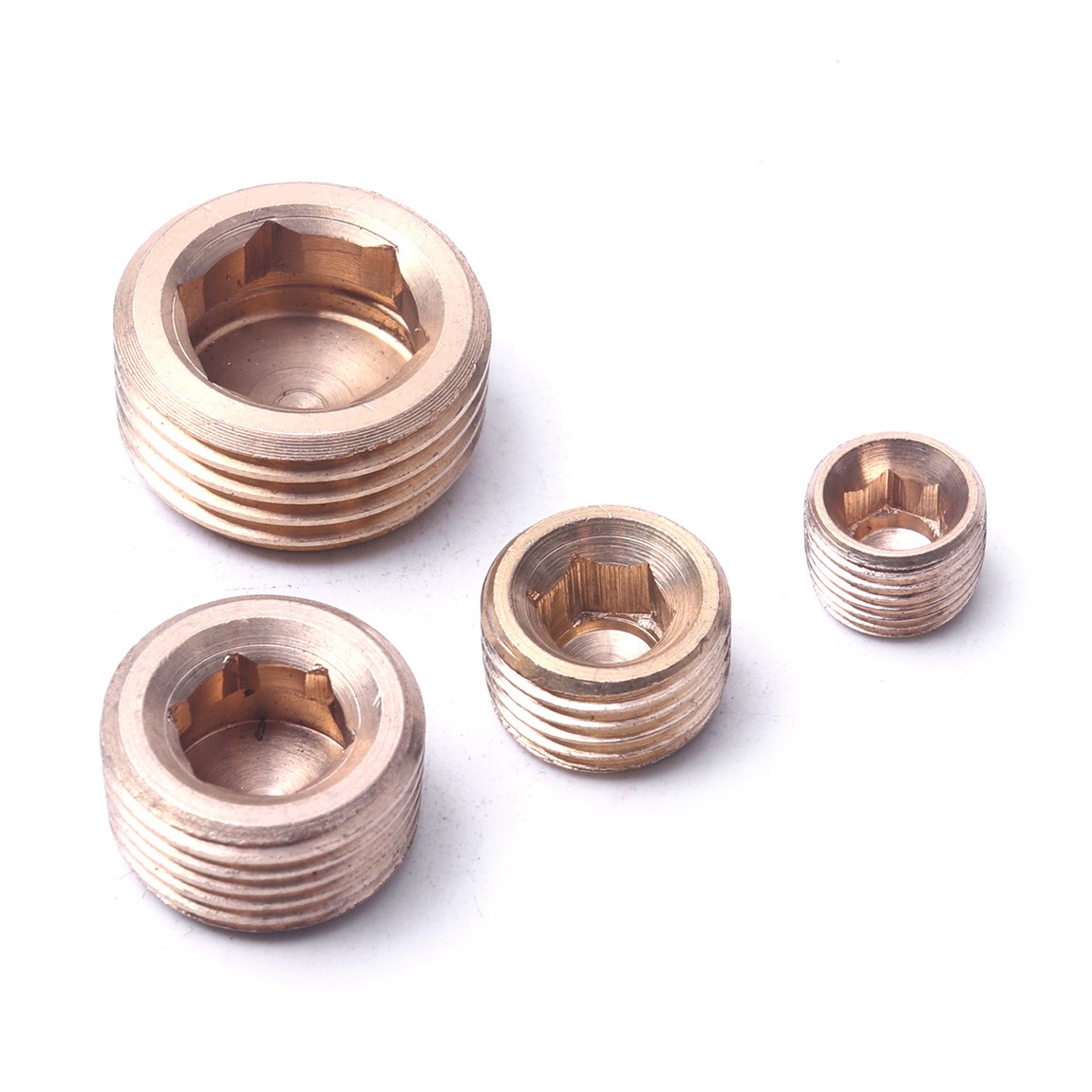 20PCS Pipe Plug 1/8" 1/4" 3/8" 1/2" Male Thread Hex Internal Head Socket Fitting
