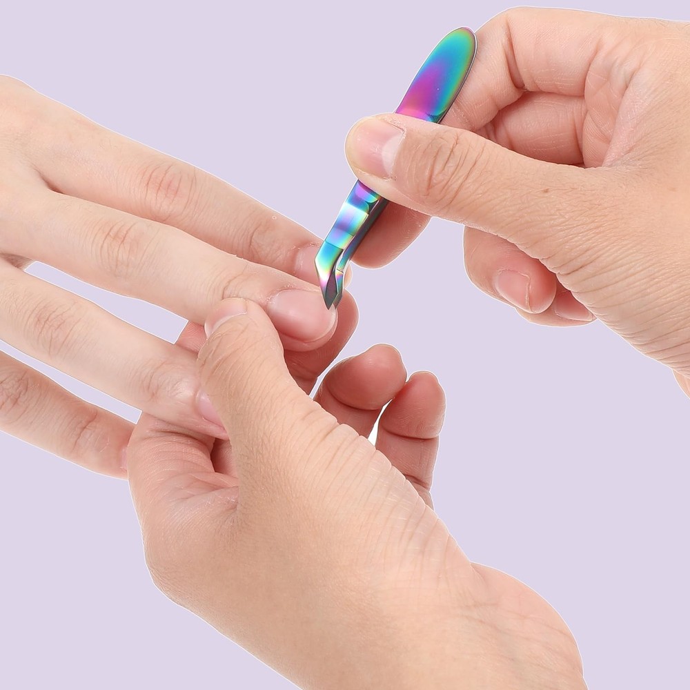 JJUNW 2 Pieces Mini Cuticle Cutter, Trimmer for Colored Titanium