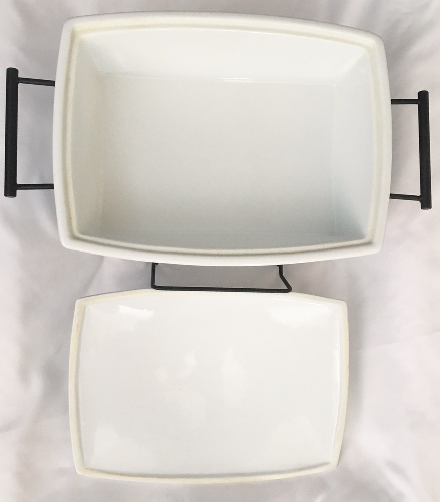 B Smith Casserole Warming Dish White