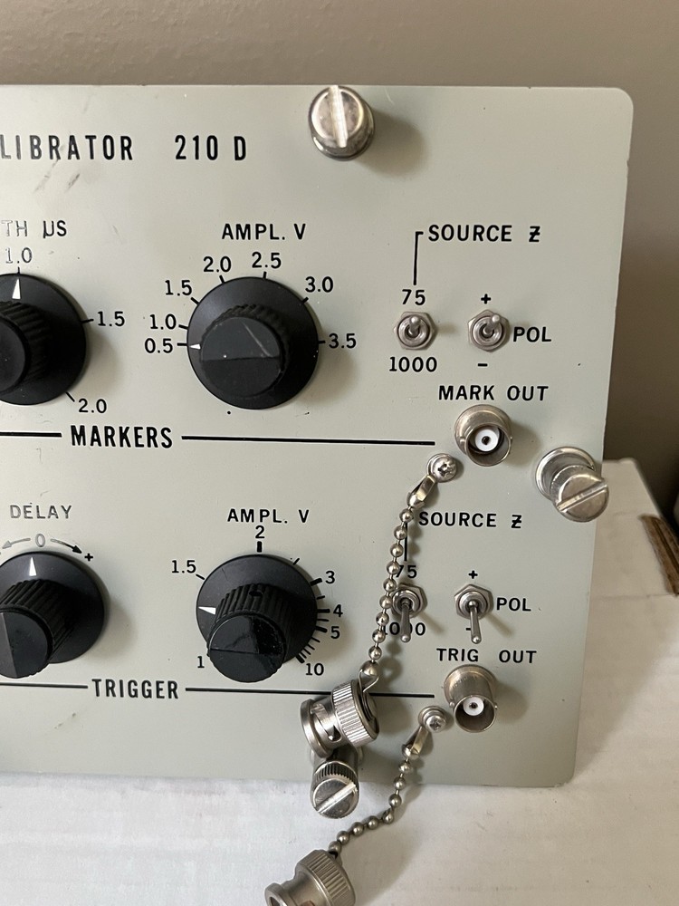 Vintage Radar Range Calibrator Test Set Model 210D Face Plate Part