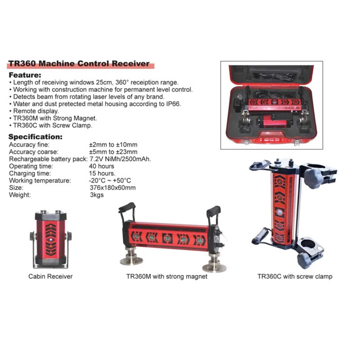 Machine Control Laser Receiver Rotating Laser Level Receiver for Excavator