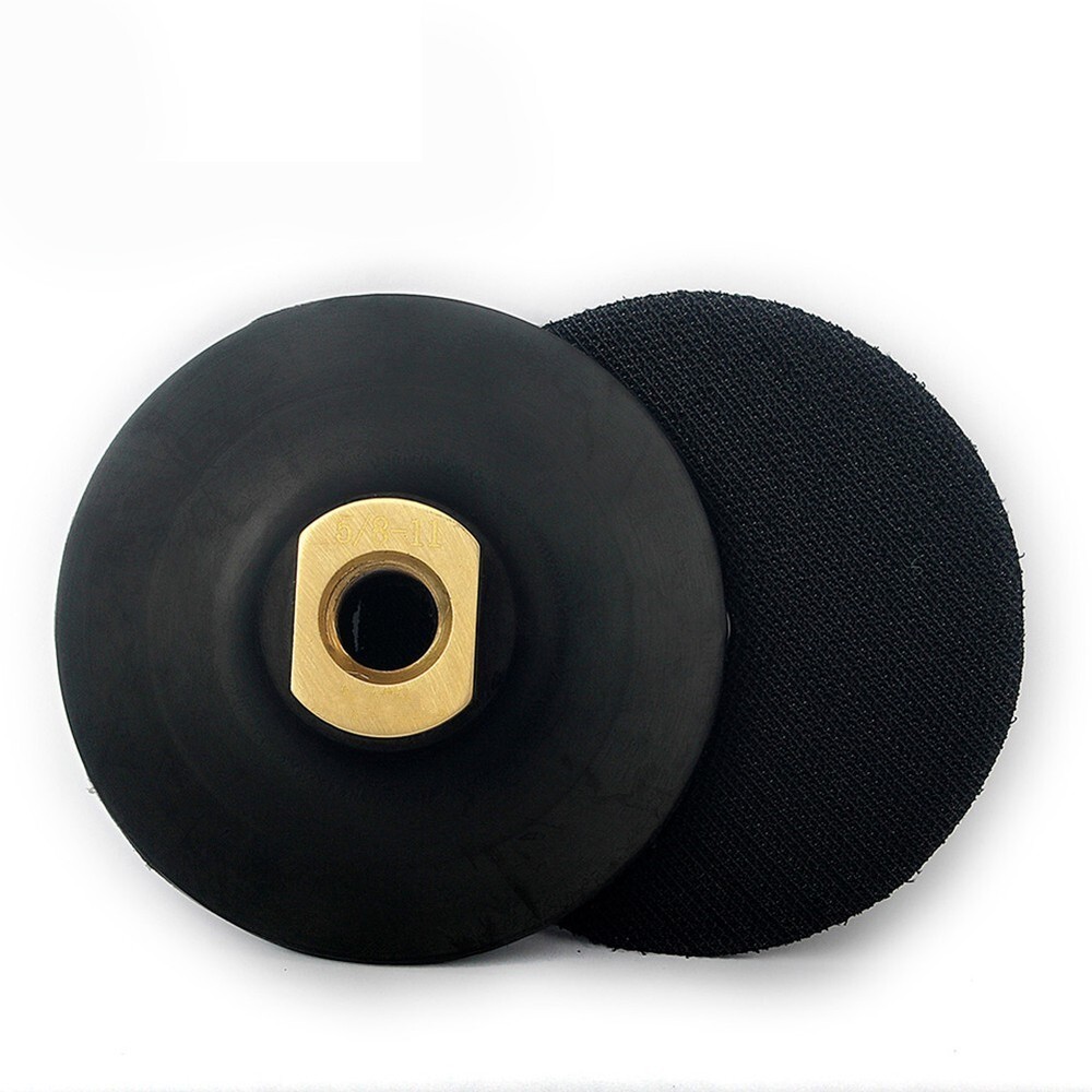 Rubber Backing Pad 3.5" Extra Flexible Backer Pad Hook Loop Backer 5/8" 11
