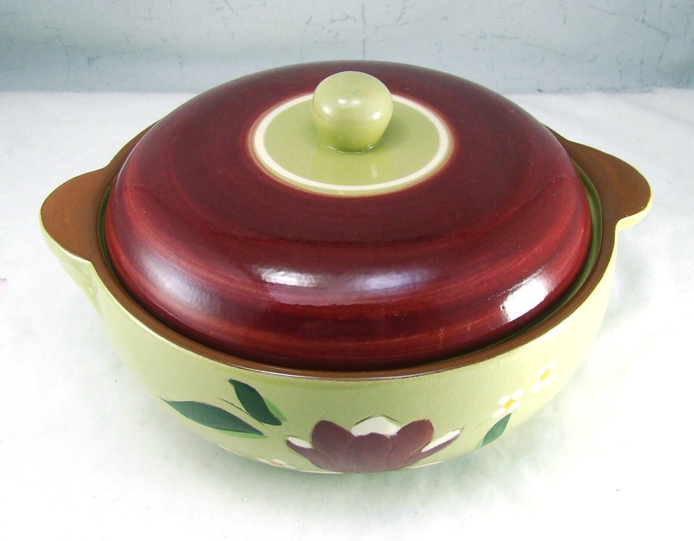 Stangl MAGNOLIA Covered Casserole READ