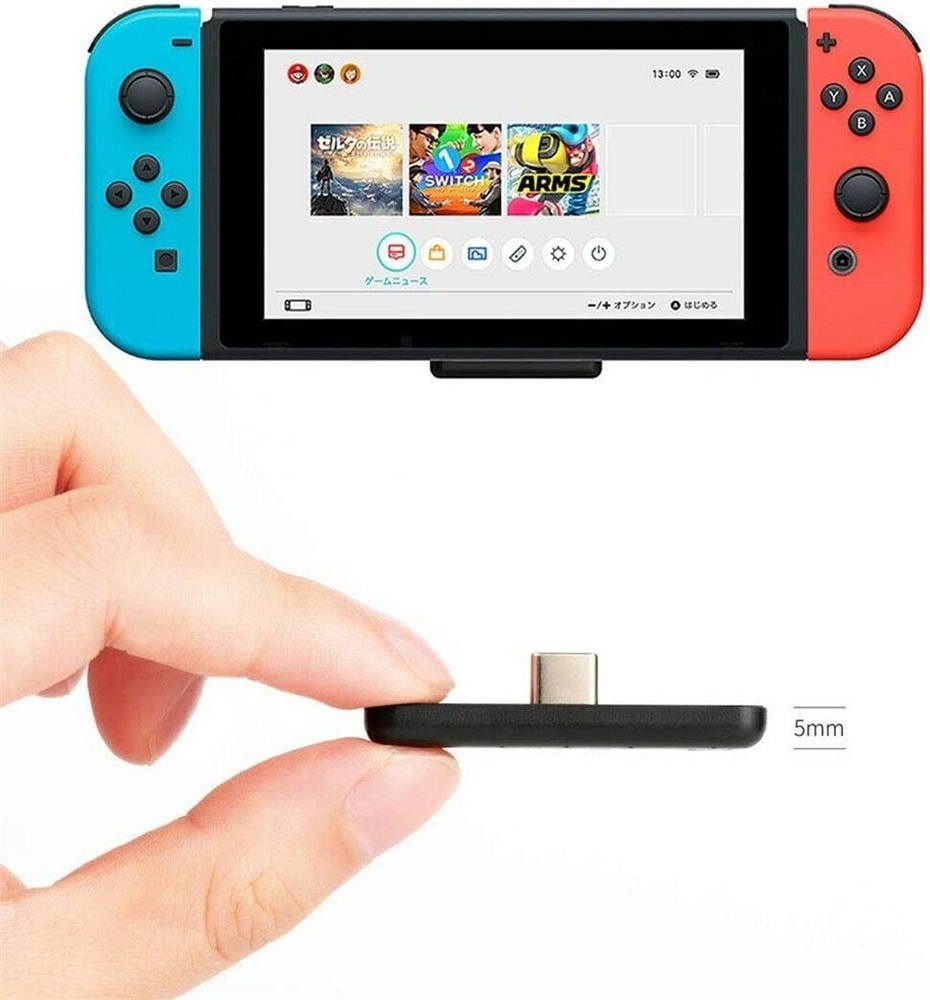 For Nintendo Switch GULIkit Route Air bluetooth Adapter Audio Transmitter Type-C