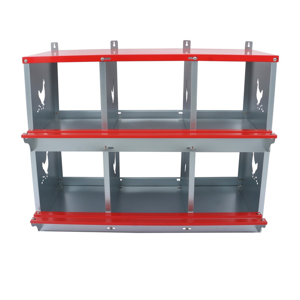 LABLT Chicken Laying Boxes 6 Compartment Nesting Boxes For Chickens