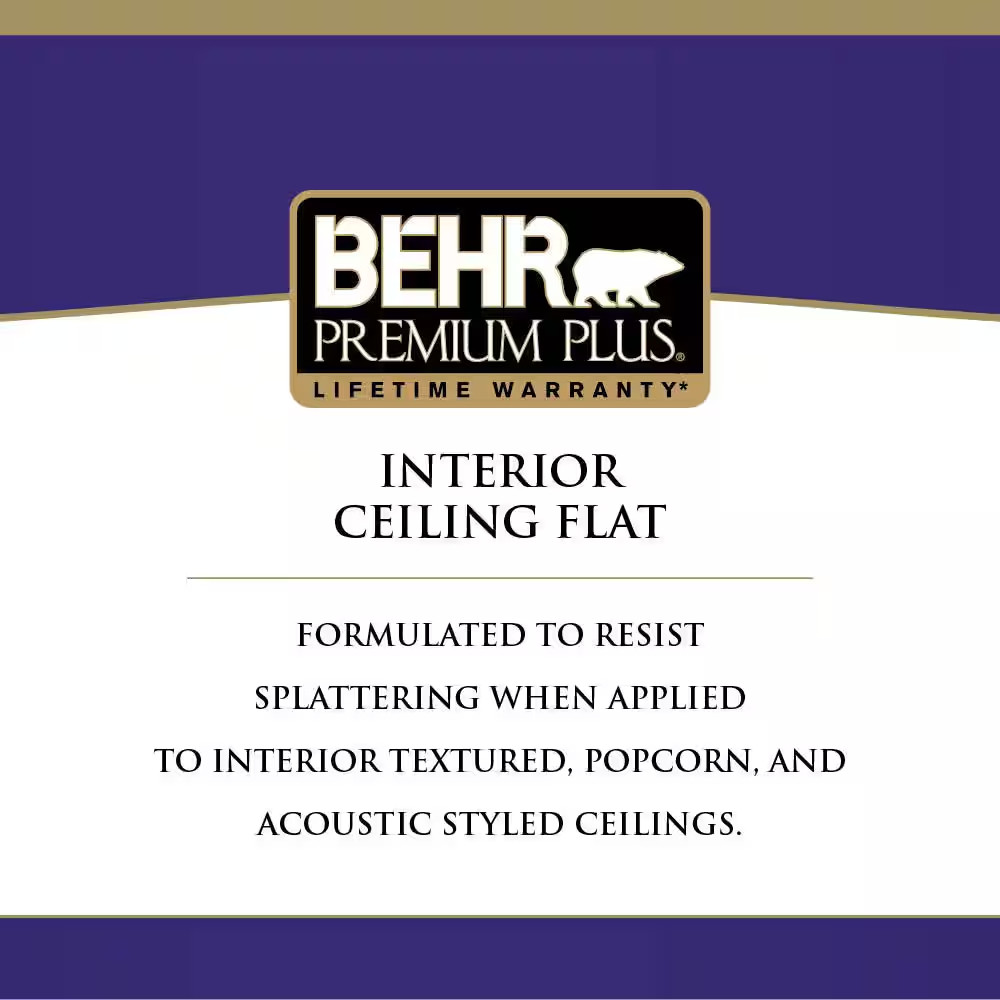 1 Qt. Ultra Pure White Ceiling Flat Interior Paint