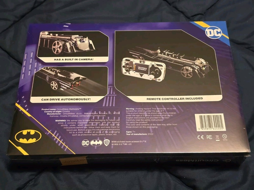 CircuitMess DIY RC Remote Control Batmobile Code Build Drive Kit 7+ STEM Car NEW