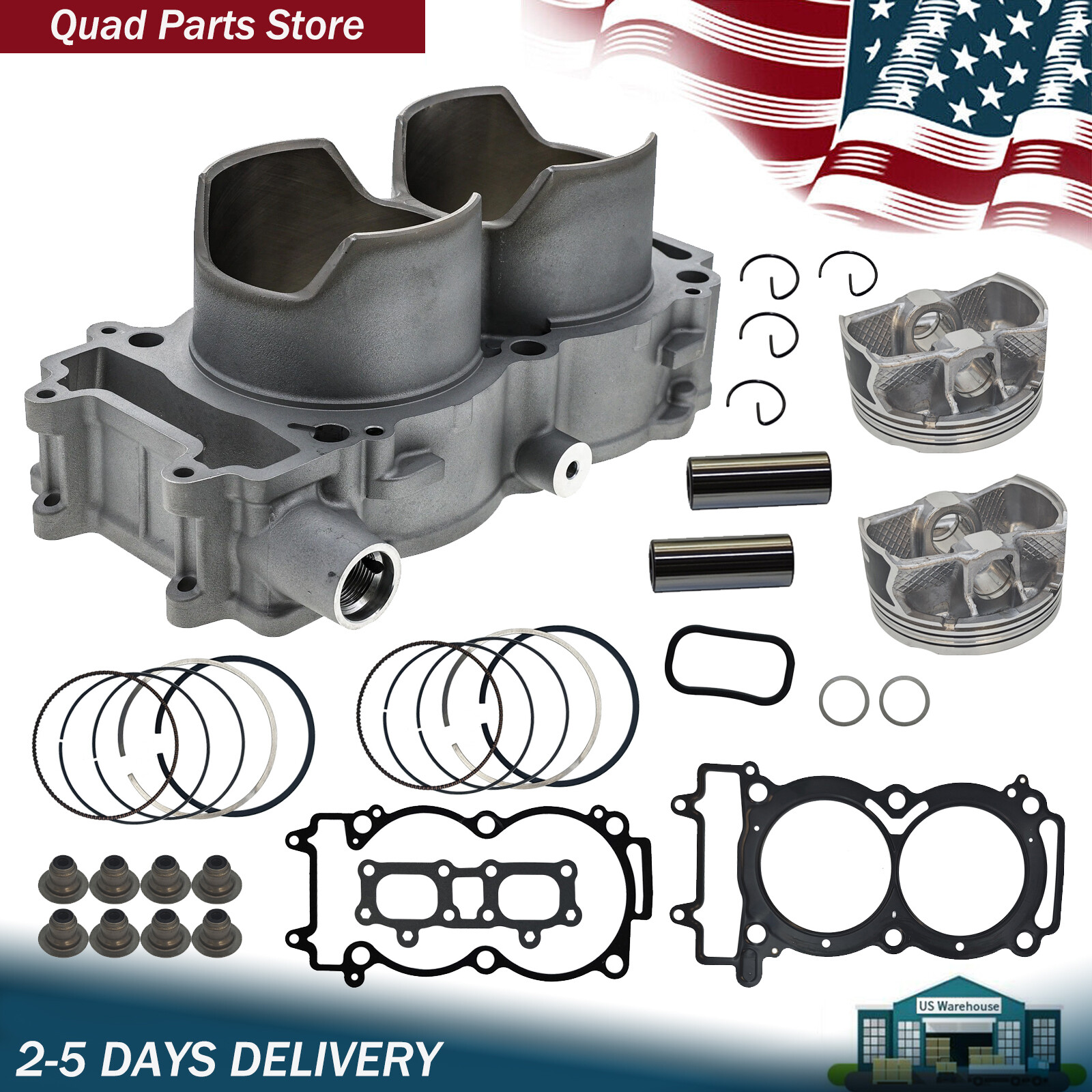 93mm Cylinder Piston Gasket Kit for Polaris RZR 1000 Ranger 900 3022594 5253037