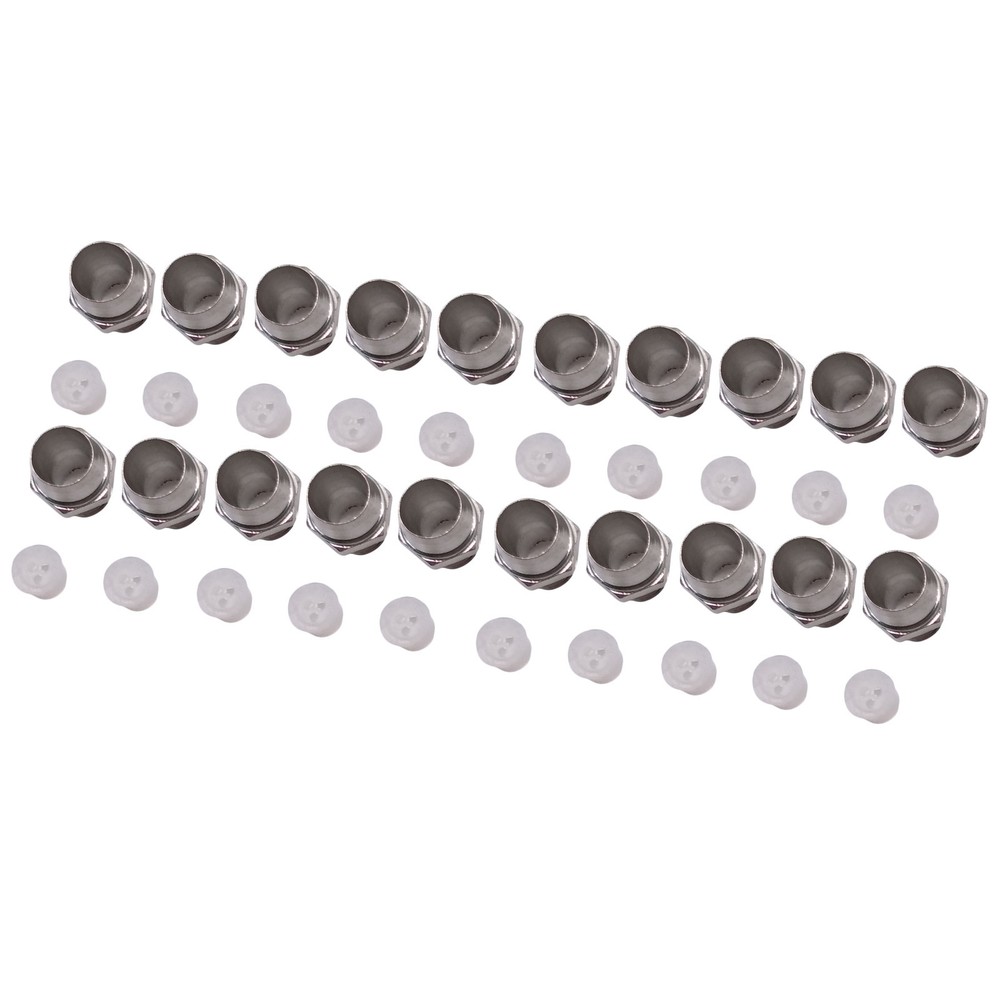 50pcs 5mm Chrome Metal LED Bezel Holder Panel Display