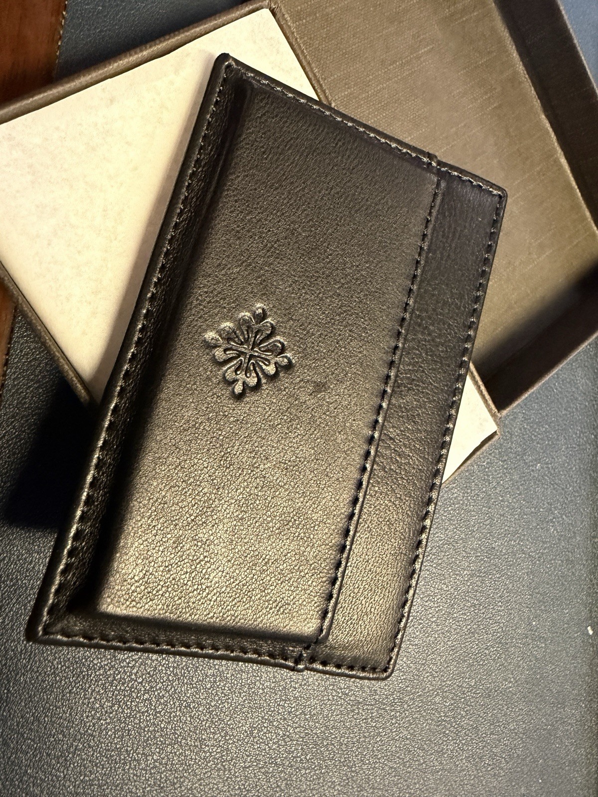 NEW Patek Philippe Calatrava Black Calfskin Cardholder Card Wallet - AD VIP Gift