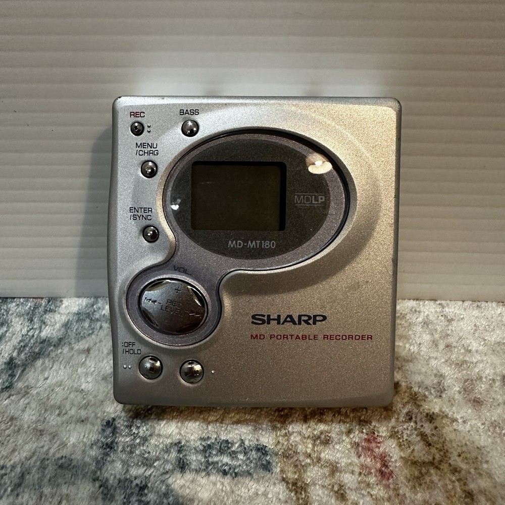 Sharp MD MiniDisk Recorder Player SHARP MD-MT180 UNTESTED
