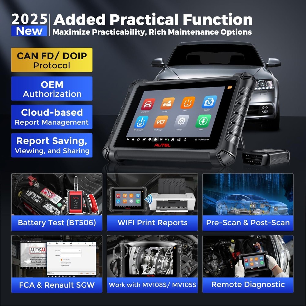 Autel MaxiCheck MX900TS MK900TS TPMS Programming BiDirection Scanner 40+ Service