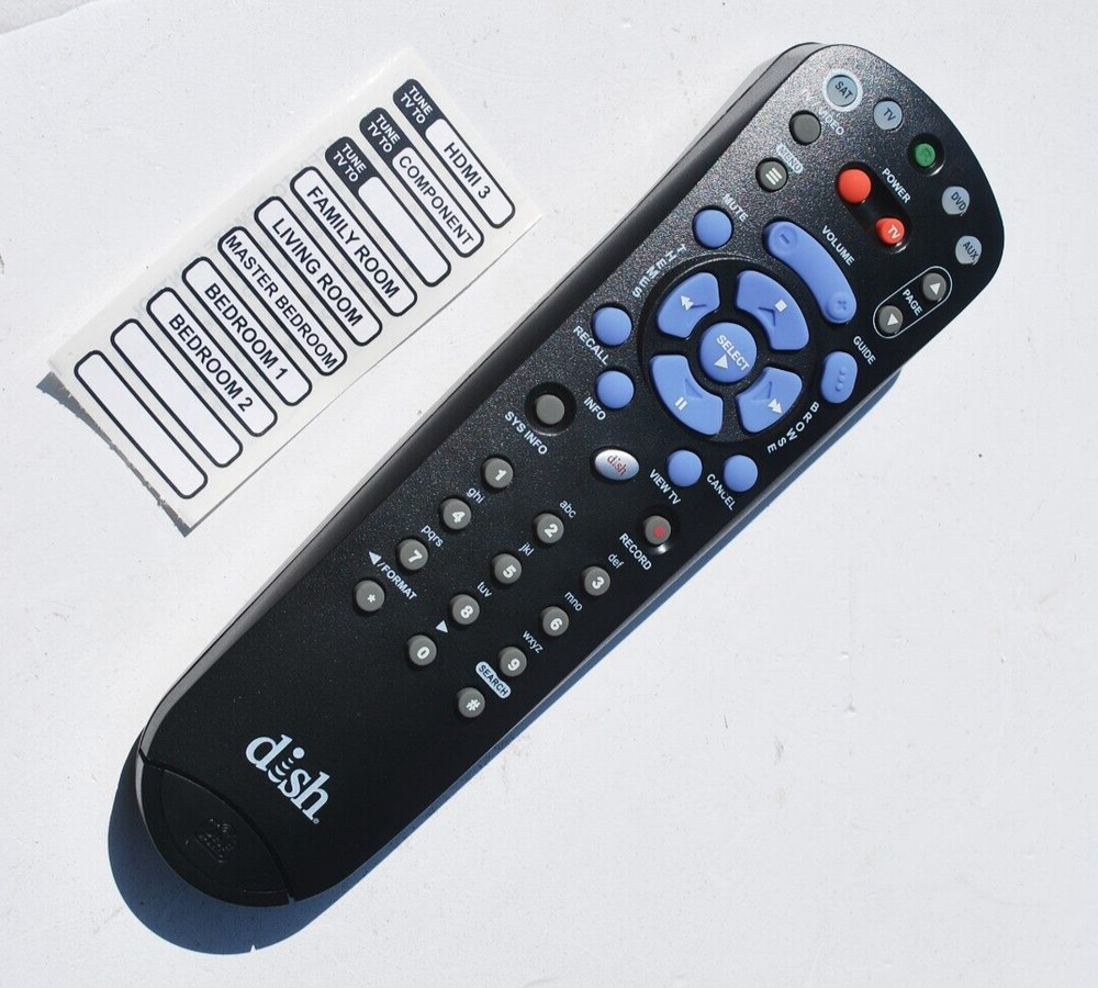 New Dish Network TV Remote Control 183385 4.4 IR / UHF Pro