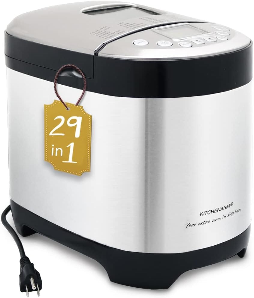 29-in-1 smart bread maker with gluten-free bread function.