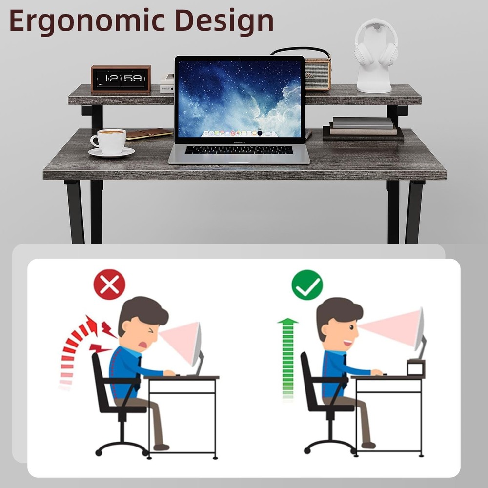 Small Desk, Small Computer Desk for Small Spaces, 27.5 Inch Computer Desk wit...
