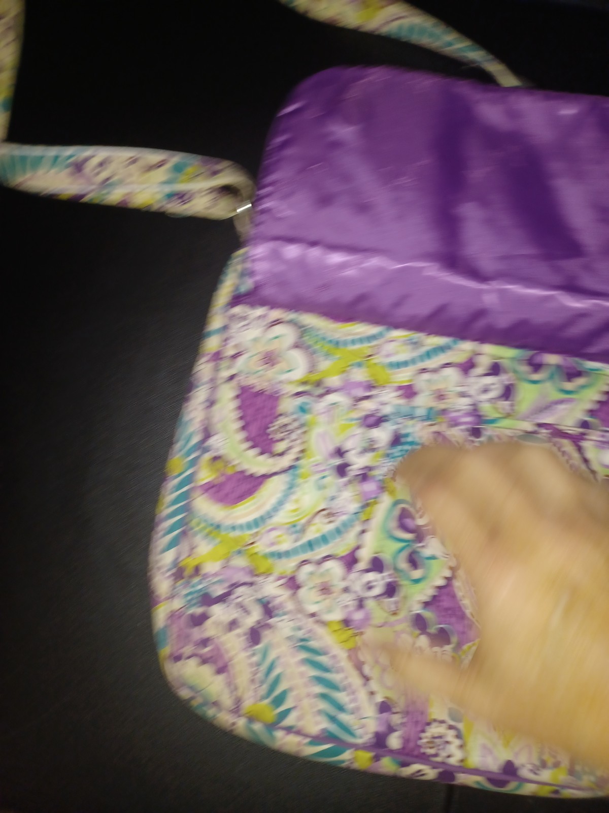 Disney Parks Vera Bradley Plums Up Cross Body Messenger Bag