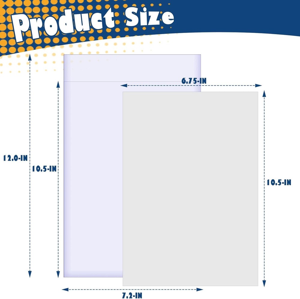 Durable 100 Count Comic Book Sleeves and Boards - Transparent & Non-Toxic