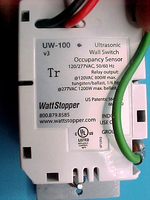 WATTSTOPPER WALL SWITCH OCCUPANCY SENSOR UW-100 SH