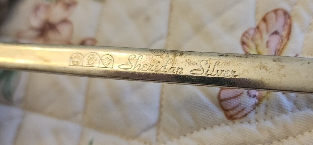 12 1/4" *SHERIDAN SILVER* SILVER PLATE PUNCH/SERVING LADLE