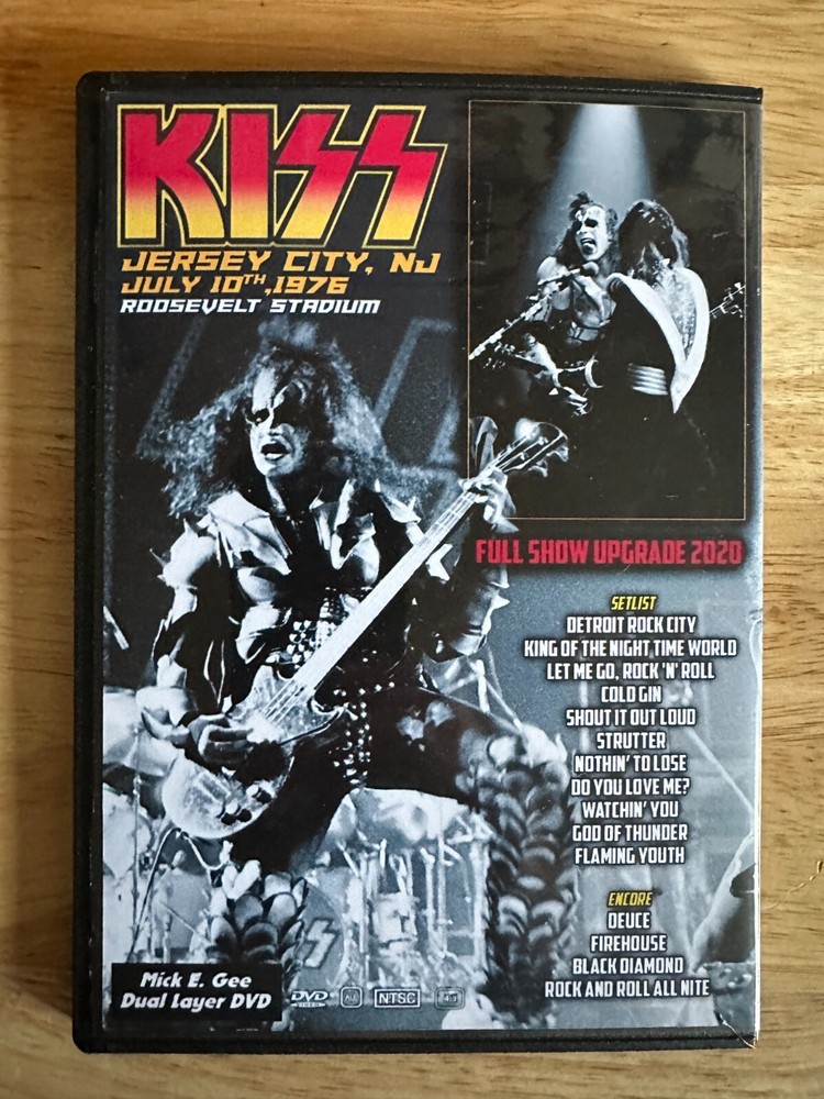 KISS - Jersey Rock City 1976 DVD Live Ace Frehley Peter Criss Gene Simmons