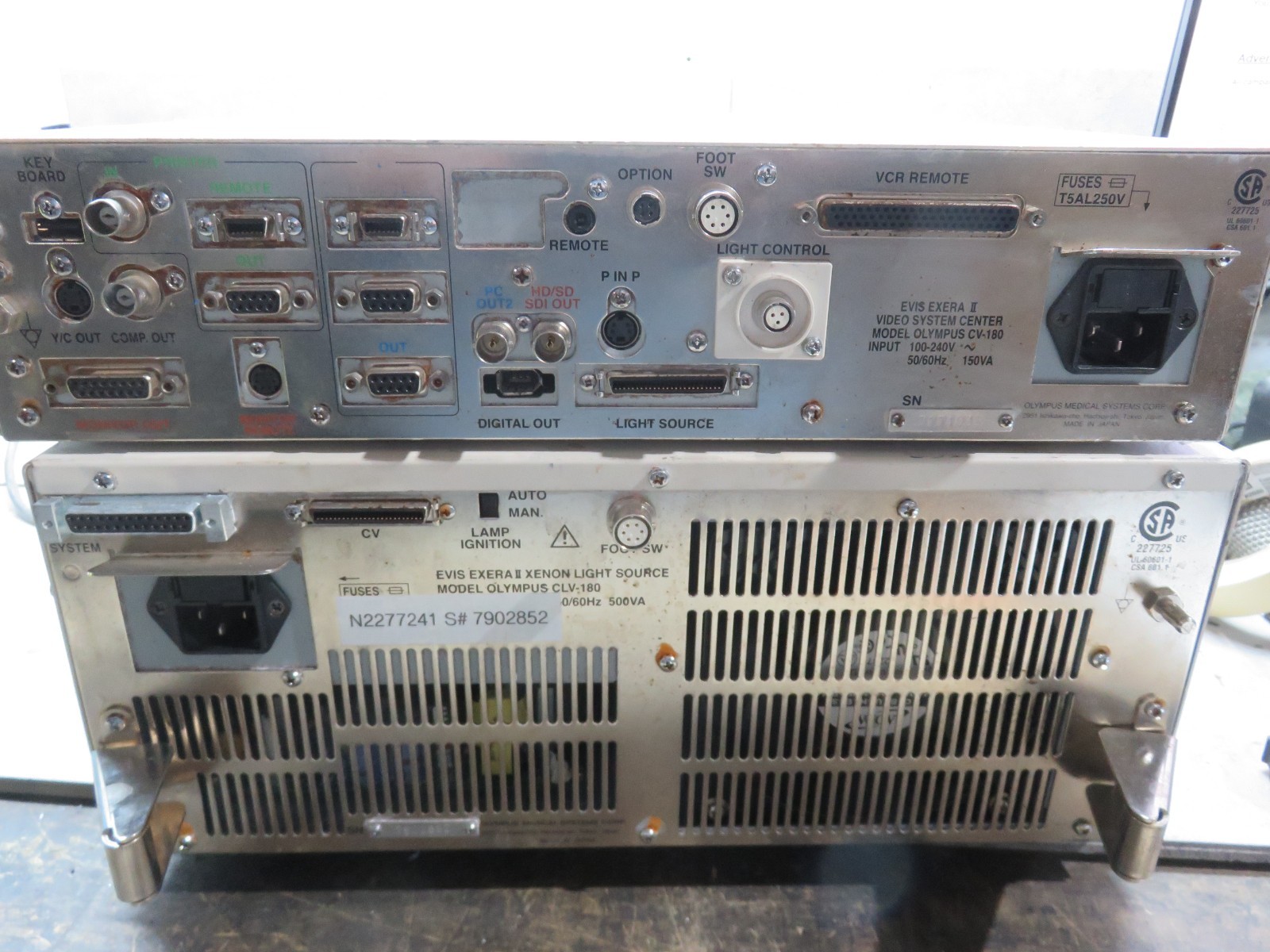 Olympus EVIS EXERA II CLV-180 & CV-180 Processor