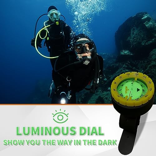 Dive Compass AF-Q60A Waterproof, Durable, Compact. Wrist Strap Type Compass
