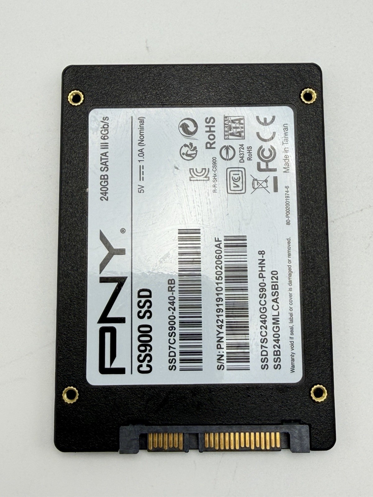 250GB / 256GB SATA 2.5" SSD - Mixed Brands, Tested/working HIHG Health, 1pc