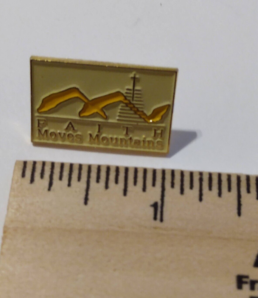 Faith Moves Mountains Lapel Pin