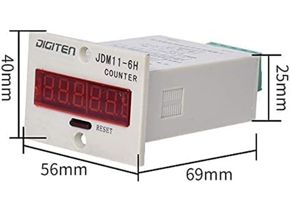 Contador Digital LED 6 Dígitos 0-999999 con Sensor