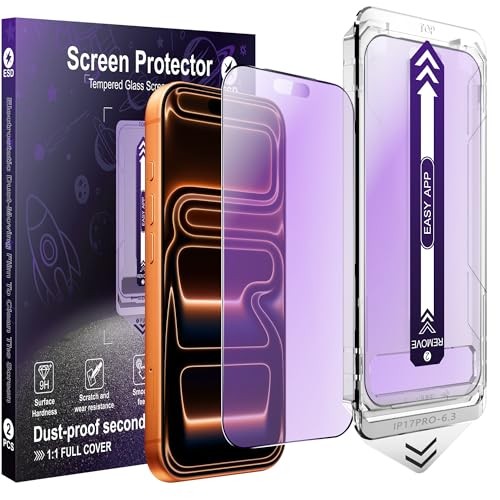 2-Pack Matte Screen Protector for iPhone 17 Pro Anti Blue Light Matte [2-Pack]
