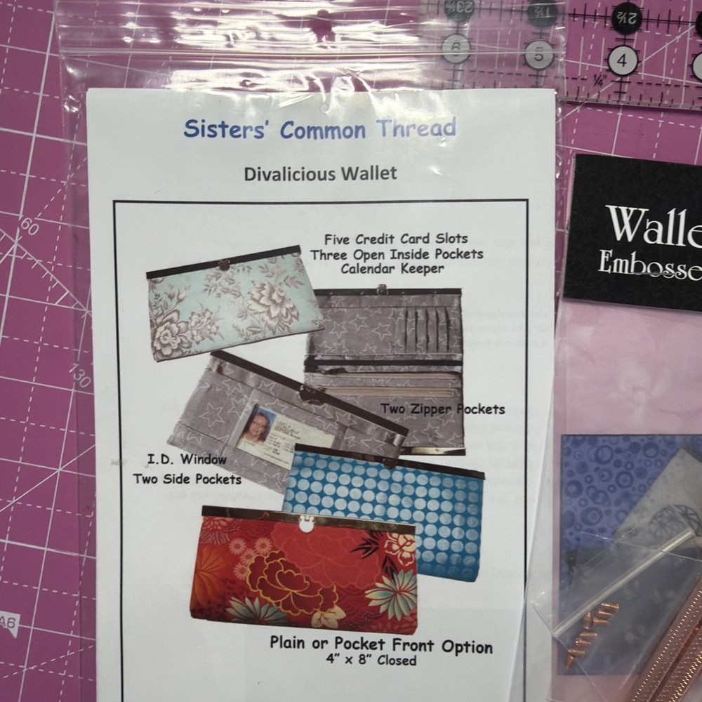 clasp wallet Pam Damour 5 Total And Pattern