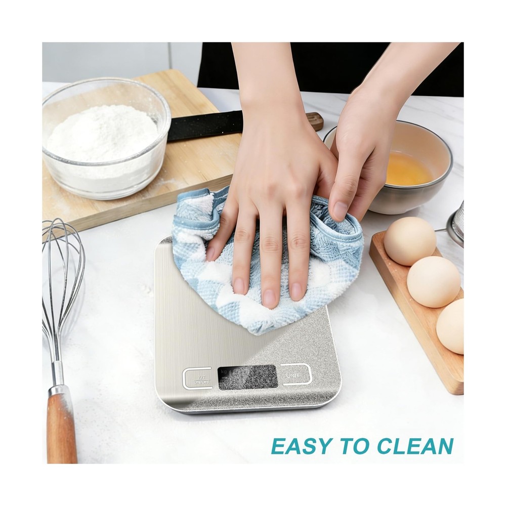 Food Scale, 11lb Kitchen Scale with 6 Units Tare Function & LCD Display, 0.05...