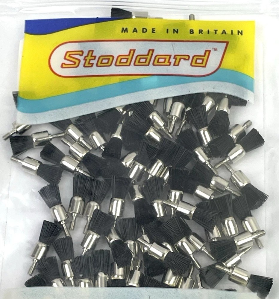 Stoddard Pencil Brush - Nylon Black 100pc KS/BNSC 10000 Max RPM