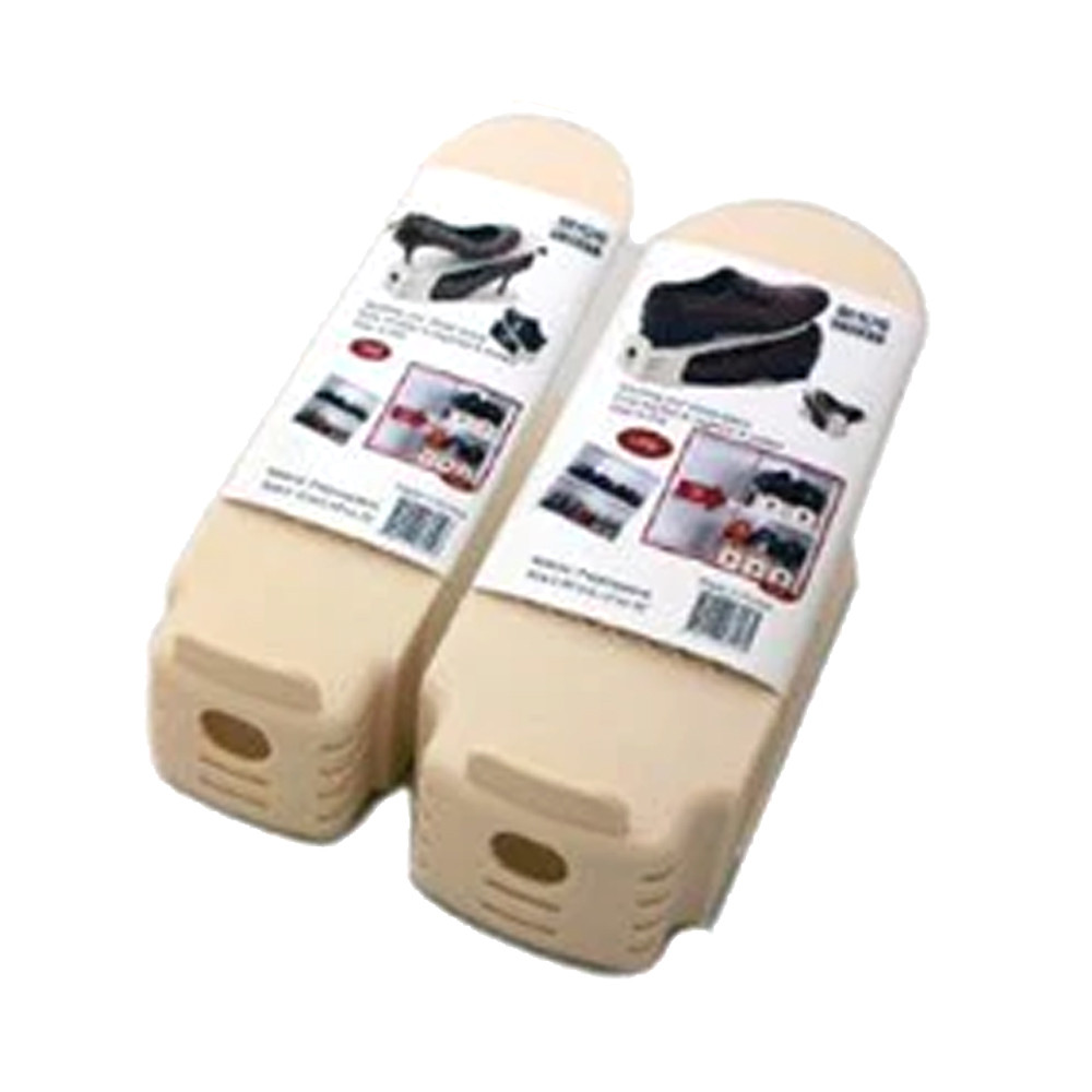 Shoe Double Decker - Efficient Space-Saving Organizer- Small - 2 Pack