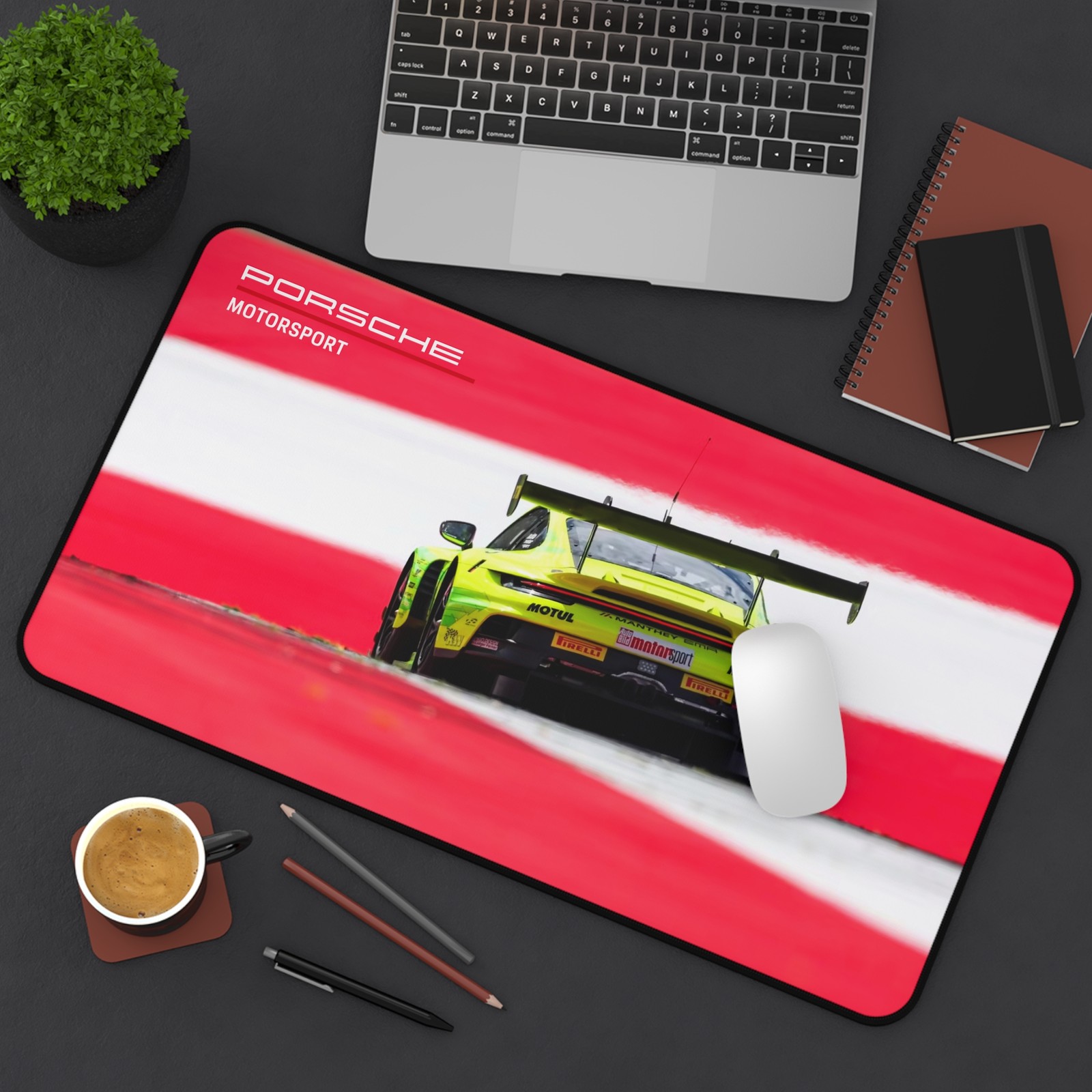 Porsche 911 GT3 R (922) - Racecar Racing Car - Desk Mat Gaming Mouse Pad