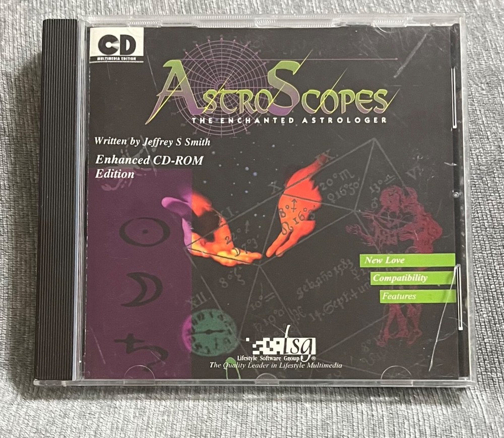AstroScopes by Jeff S. Smith CD-ROM PC Windows 1994 software in good condition